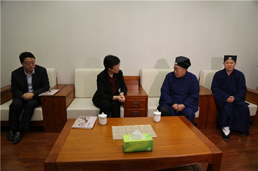 安徽省委常委、统战部部长刘莉到省道教协会走访调研