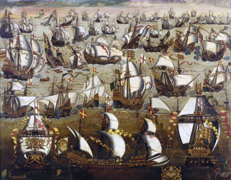历史惊人相似-西班牙也曾遭遇过赤壁之战_西班牙-舰队-英国-无敌-远征