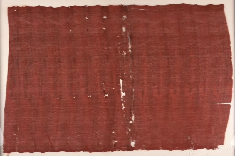 马王堆-|-朱色菱纹罗：出土单幅罗10幅_马王堆-出土-丝织物-单幅-汉墓