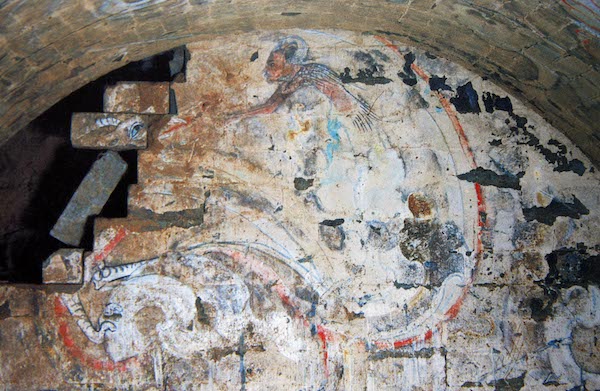 见证西汉绘画最高水平的-或是这些罕见的壁画（图）_壁画-西汉-墓葬-西安-翠竹